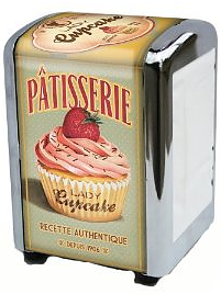 Servettställ retro dispenser Cupcake Fransk lantstil