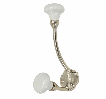 Emalj krok silver dubbel shabby chic lantlig stil Gårdsromantik