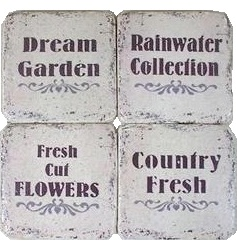 Underlägg Dream Garden shabby chic lantlig stil
