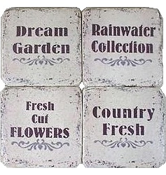 Underlägg Dream Garden shabby chic lantlig stil