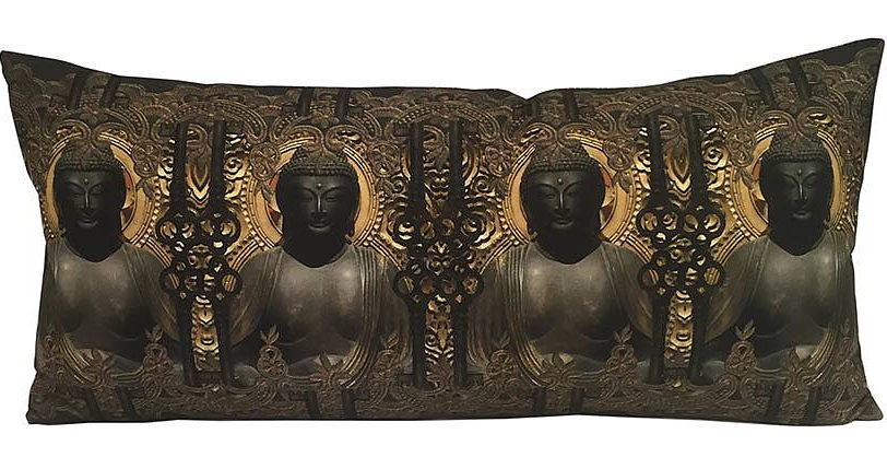 Kuddfodral Buddha  shabby chic lantlig stil - 2