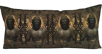 Kuddfodral Buddha  shabby chic lantlig stil