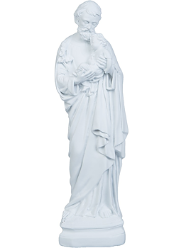 Stor skulptur Josef med Jesus shabby chic lantlig stil