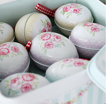 Påskägg i plåt Greengate - GreenGate Easter Eggs 50ish Mint per st