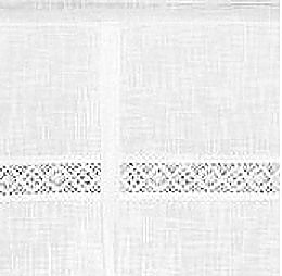 Hissgardin vit med spets i shabby chic lantlig stil