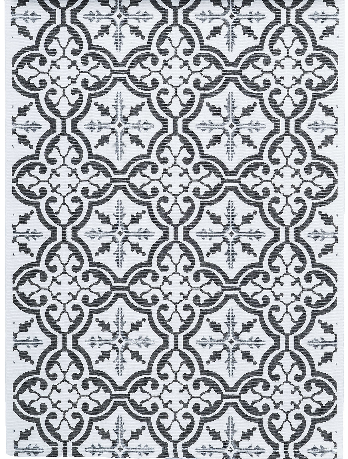 Löpare Mosaik svart shabby chic lantlig stil