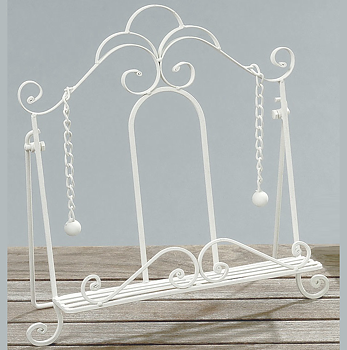 Kokbokställ vitt smide shabby chic lantlig stil fransk lantstil