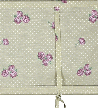 Hissgardin prickar och rosor shabby chic lantlig stil