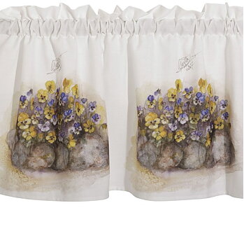 Kappa gardinkappa Penseer Metervara Svanefors lantlig stil Gårdsromantik shabby chic 