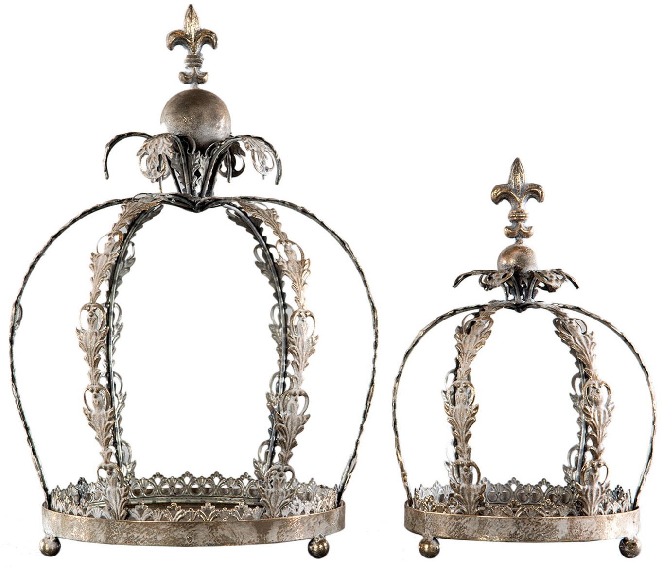 Krona antique crown madonnakrona shabby chic lantlig