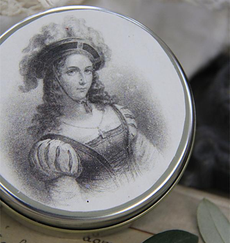 Liten plåtburk Jeanne d´Arc Living shabby chic lantlig stil