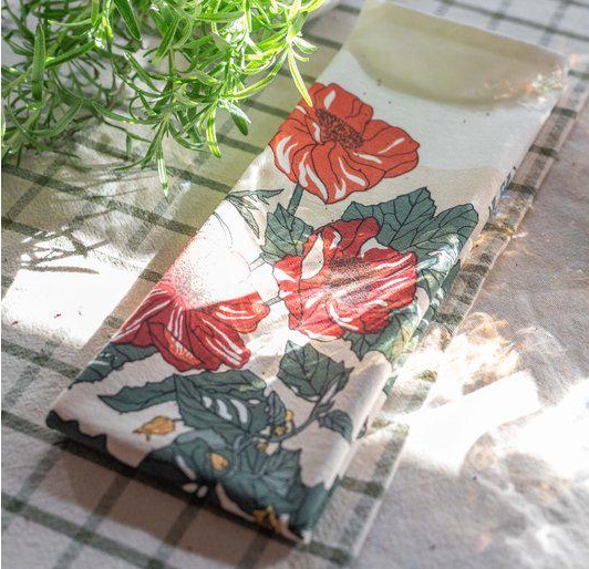 Kökshandduk handduk Trädgård shabby chic lantlig stil - 2