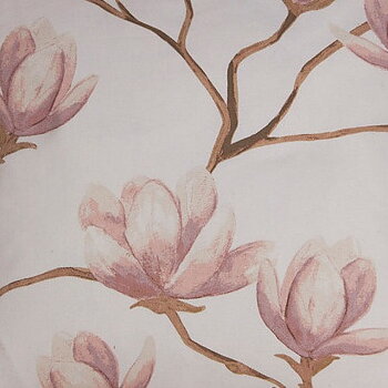 Gardinkappa vit rosa Magnolia lantlig stil Gårdsromantik