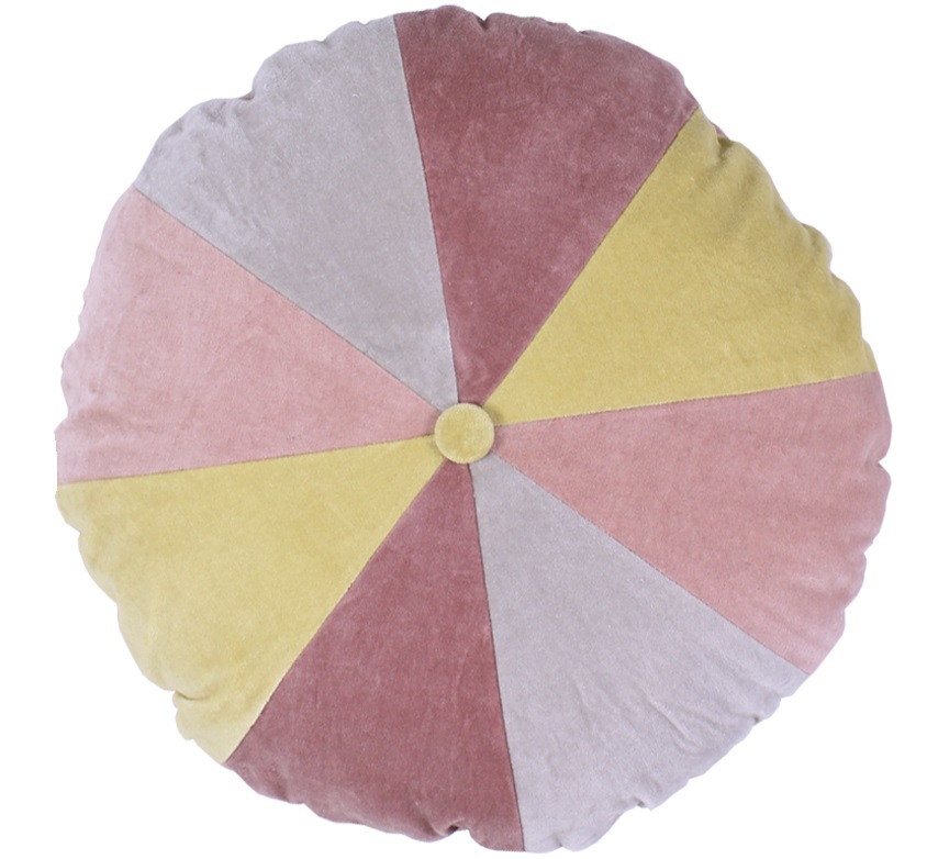 Kuddfodral runt rosa  sammet retro shabby chic lantlig stil Gårdsromantik