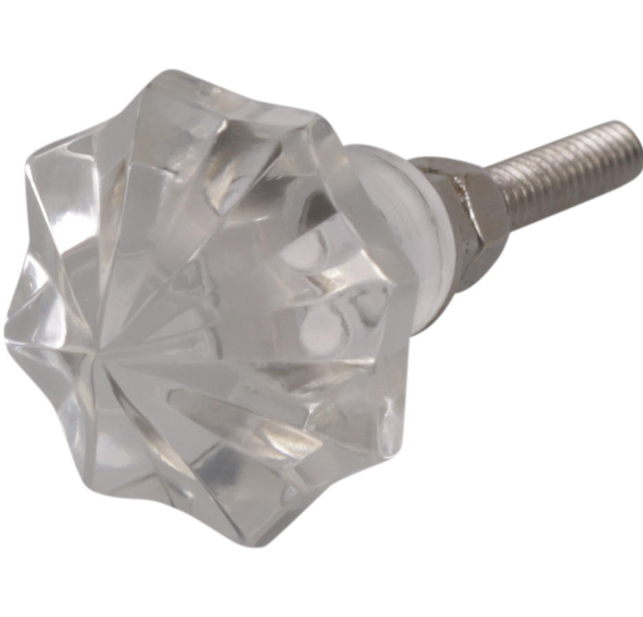 Glasknopp diamant shabby chic lantlig stil
