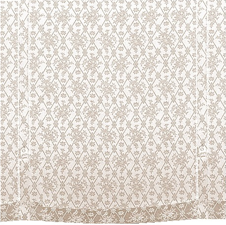 Hissgardin beige bolster shabby chic lantlig stil