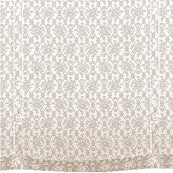 Hissgardin beige bolster shabby chic lantlig stil