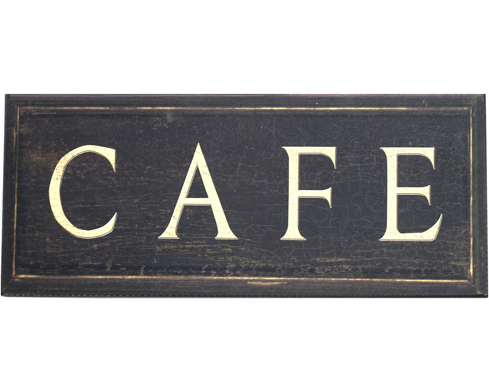Sign Cafe dark shabby chic country style
