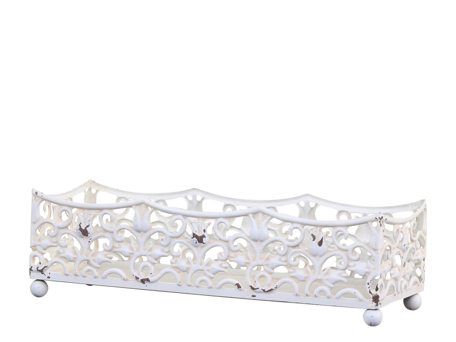 Fat med spetskant antik-vit shabby chic lantlig stil inredning Gårdsromantik