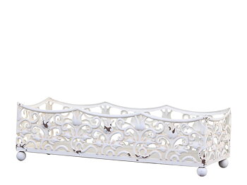 Fat med spetskant antik-vit shabby chic lantlig stil inredning Gårdsromantik