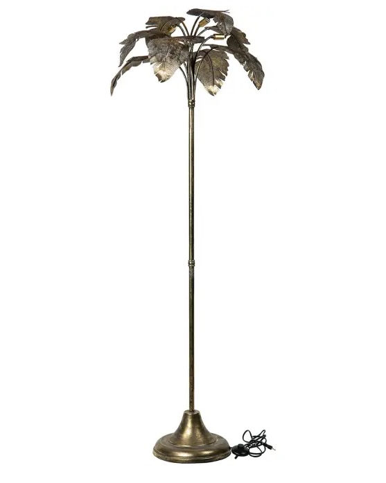 Golvlampa palmblad art deco stil - endast avhämtning. - 2