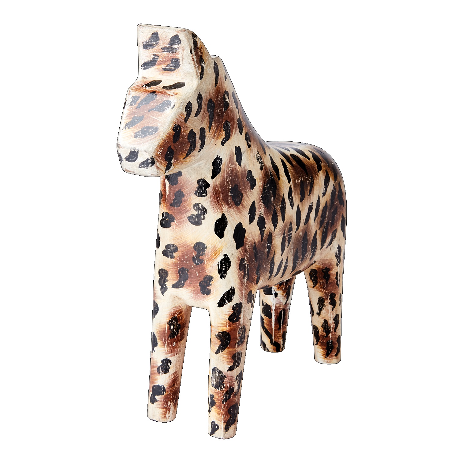 Häst Leopard trä lantlig stil Shabby chic Gårdsromantik