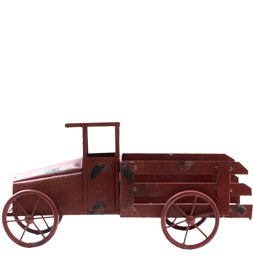 Stor bil lastbil i plåt till dekoration shabby chic lantlig stil