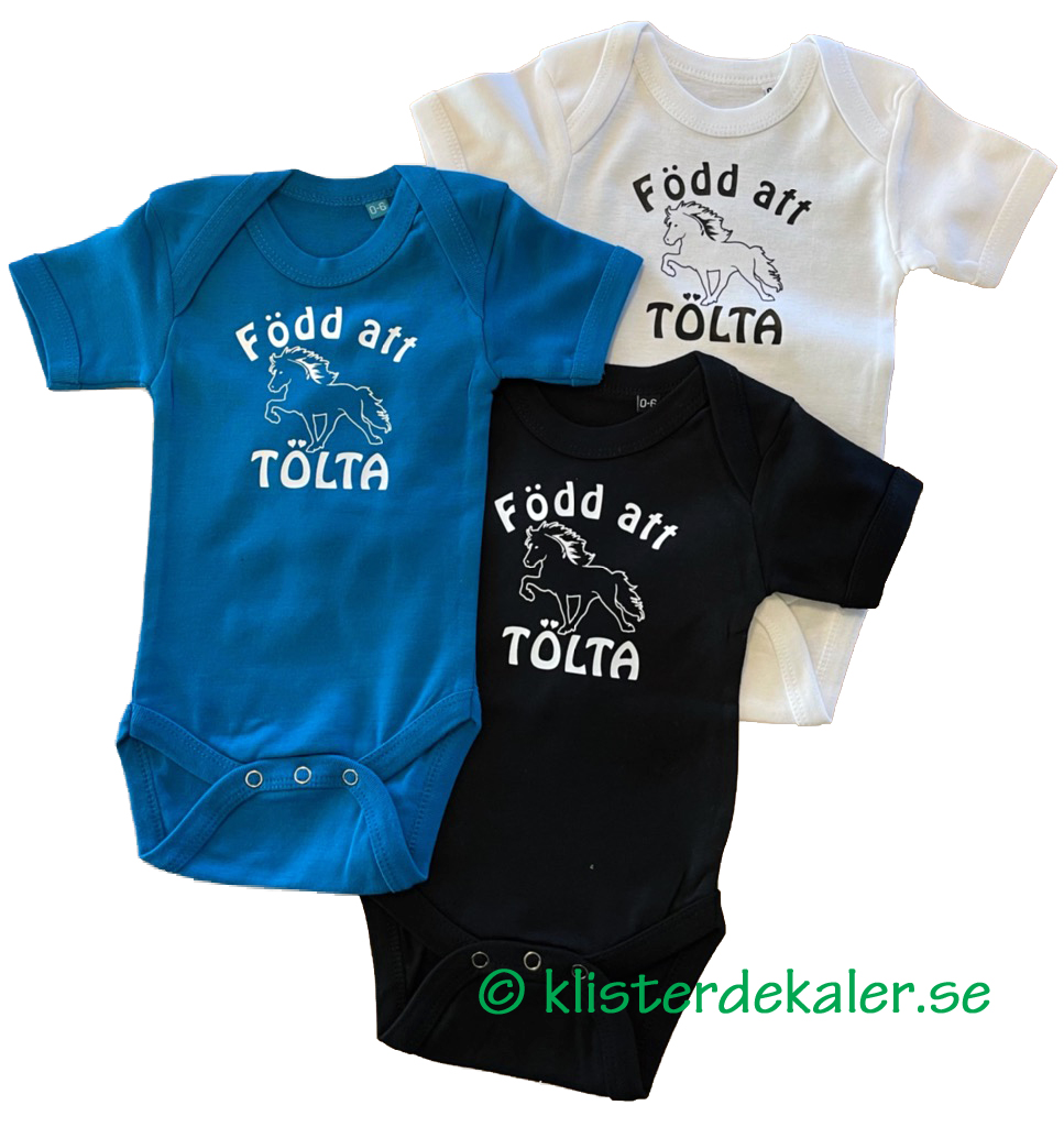 Baby body Född att TÖLTA  6-12 mån