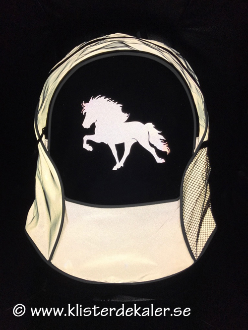 Backpack reflective Icelandic Horse