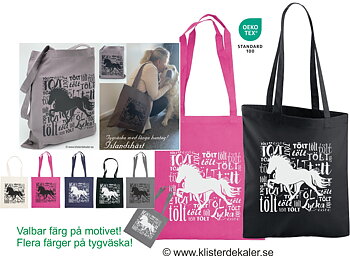 Fabric bag Tölt - Happiness Icelandic Horse