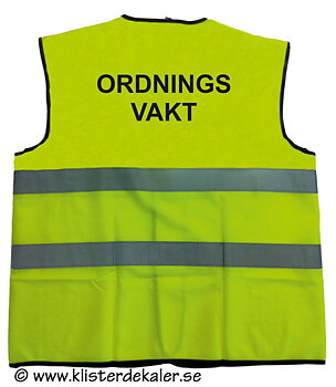 Reflexväst ORDNINGS VAKT