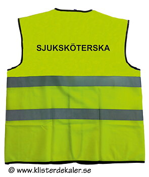 Reflexväst SJUKSKÖTERSKA
