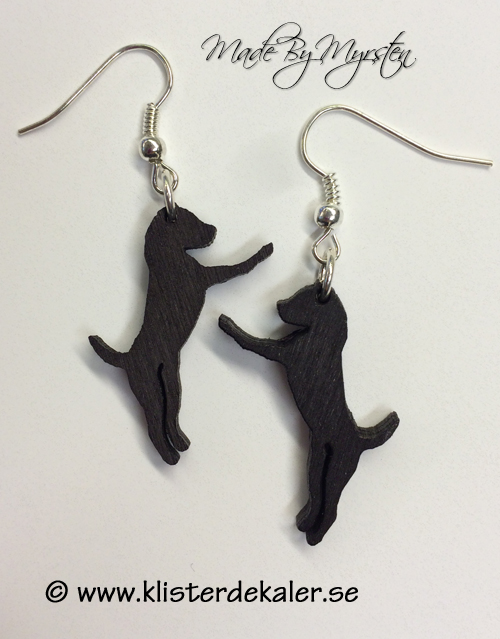 Earrings Jack Russell terrier, 925 sterling silver - 2