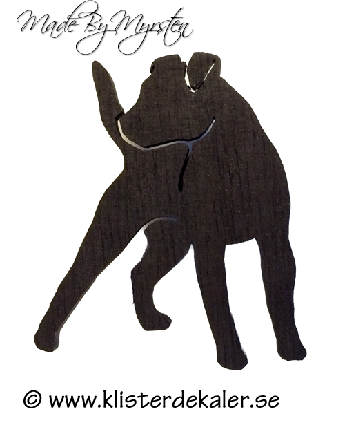 Contour cut Jack Russell terrier magnet - 2