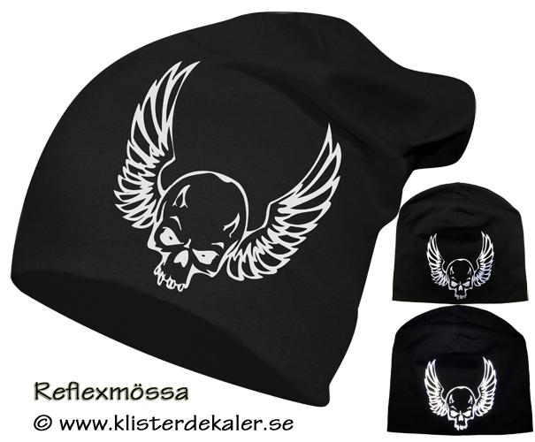 Hat reflective skull Wings