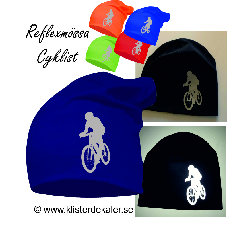Hat Cyclist in reflextive print