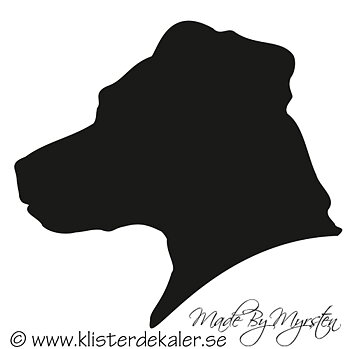 Jack Russell Terrier Huvud siluett