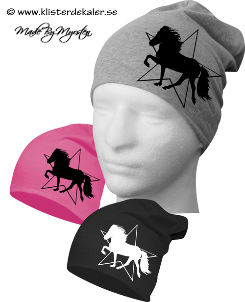 Hat print Icelandic horses