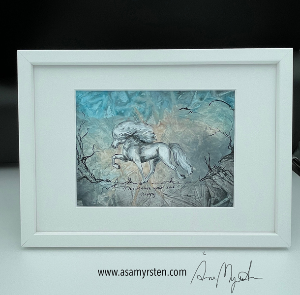 Happy Moments "This makes your soul happy" - Icelandic horse. 15x21 cm - 2