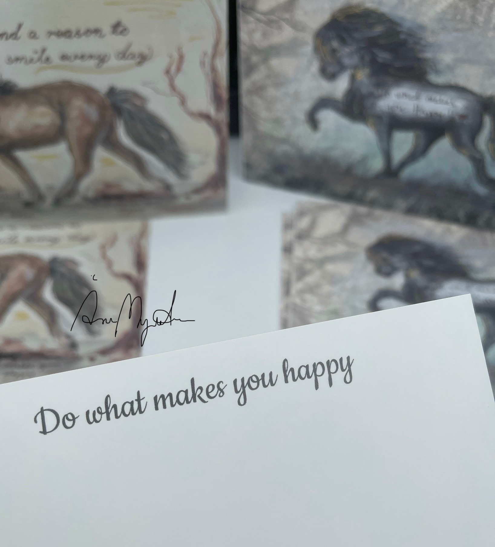 Happy Moments Find a reason to smile every day - Icelandic horse. 15x21 cm - 3