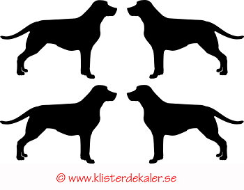 Miniatyrer 4-pack Labrador
