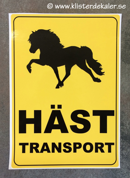Transportdekal A4 