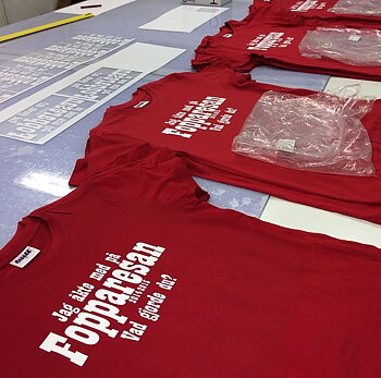 T-shirts till Foppresan
