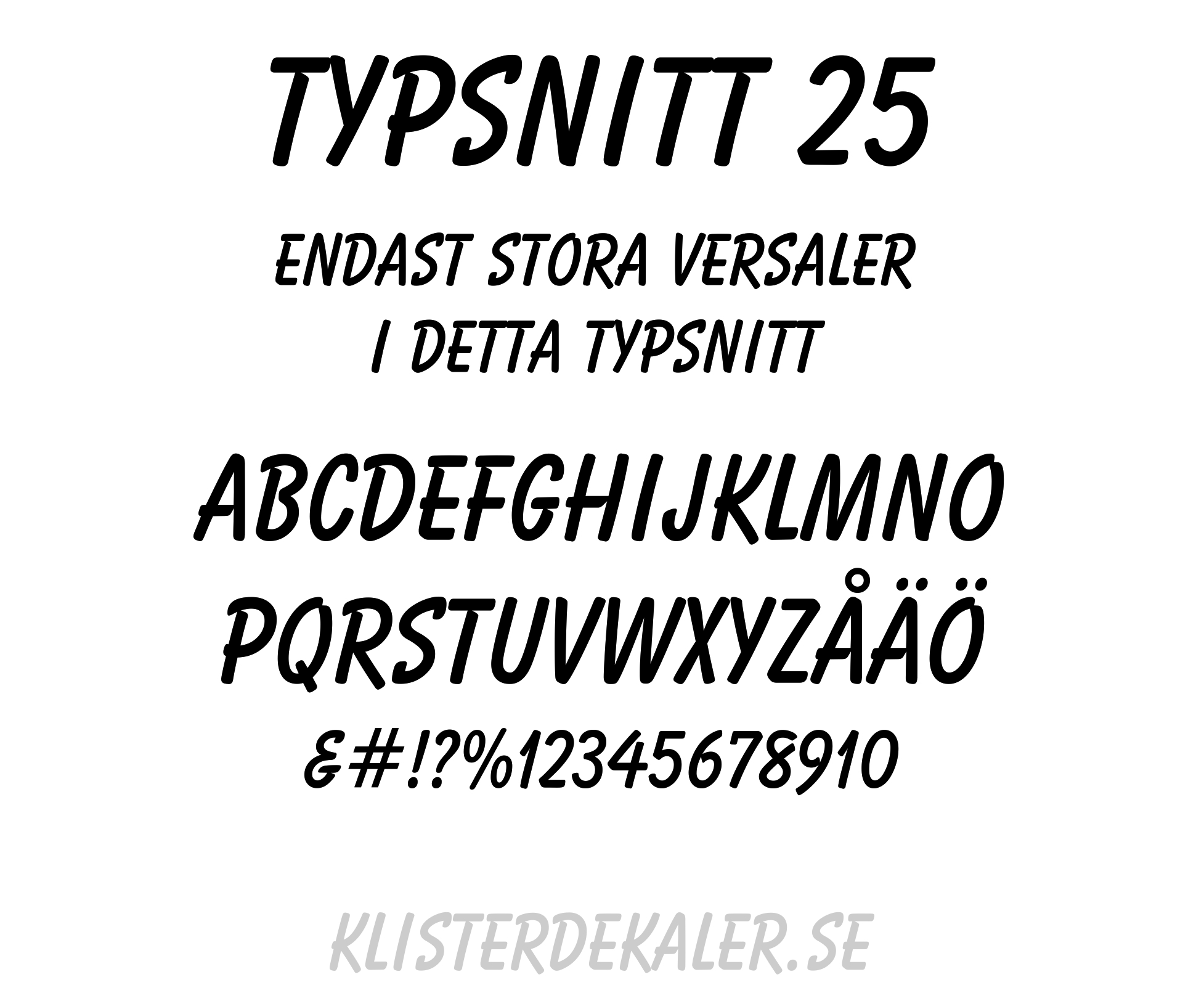 Egen textdekor vinyltext klisterdekaler 
