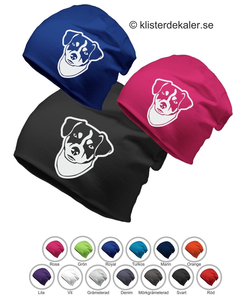 Hat and print in reflextive  Danish Swedish farm dog