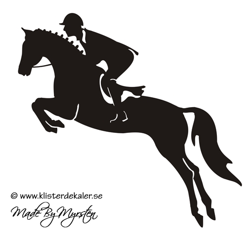 Horse jumping 