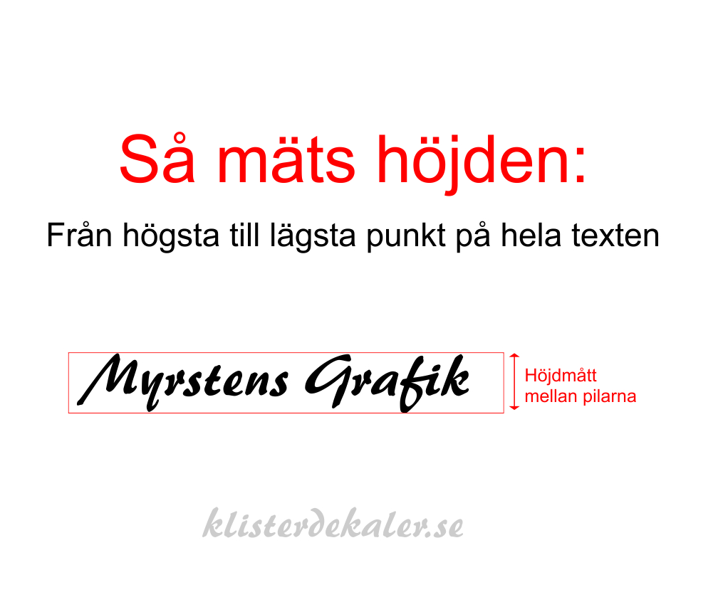 Egen textdekor Typsnitt 26 (pris per bokstav) - 2