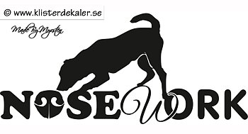 NoseWork Bildekal. Flera färgval