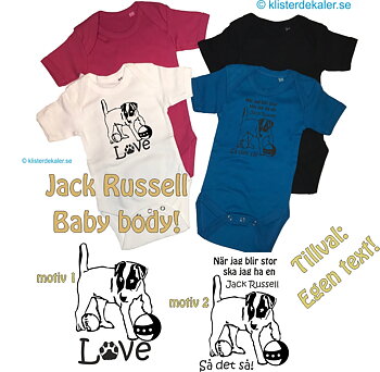 Baby Body  Jack Russell Tillval egen text