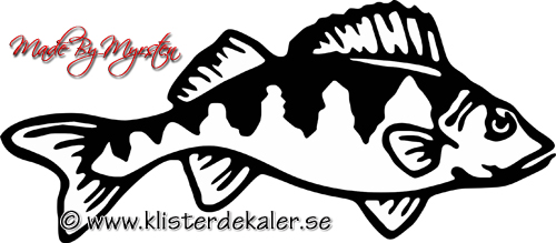 Bildekal Fisk - Abborre